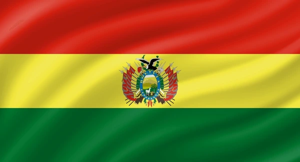 Bolivian flag (red, yellow and green)