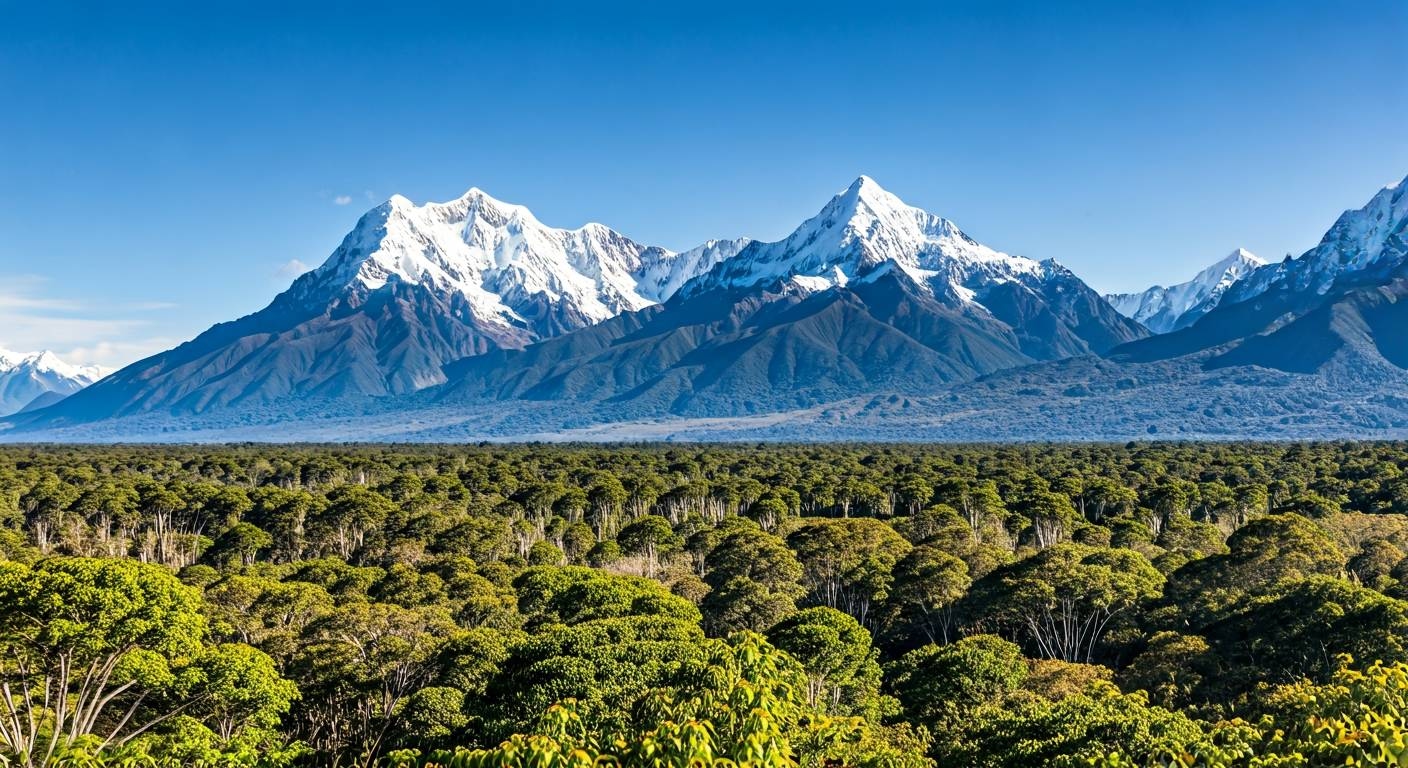 jungle and montains