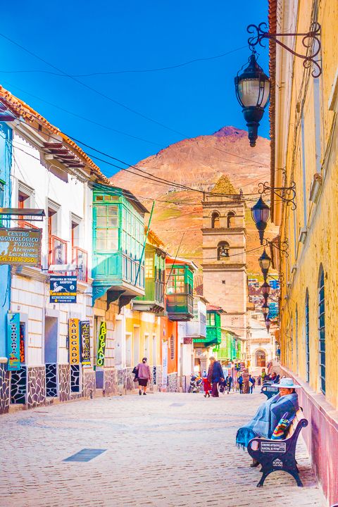 Potosi buildings and montains